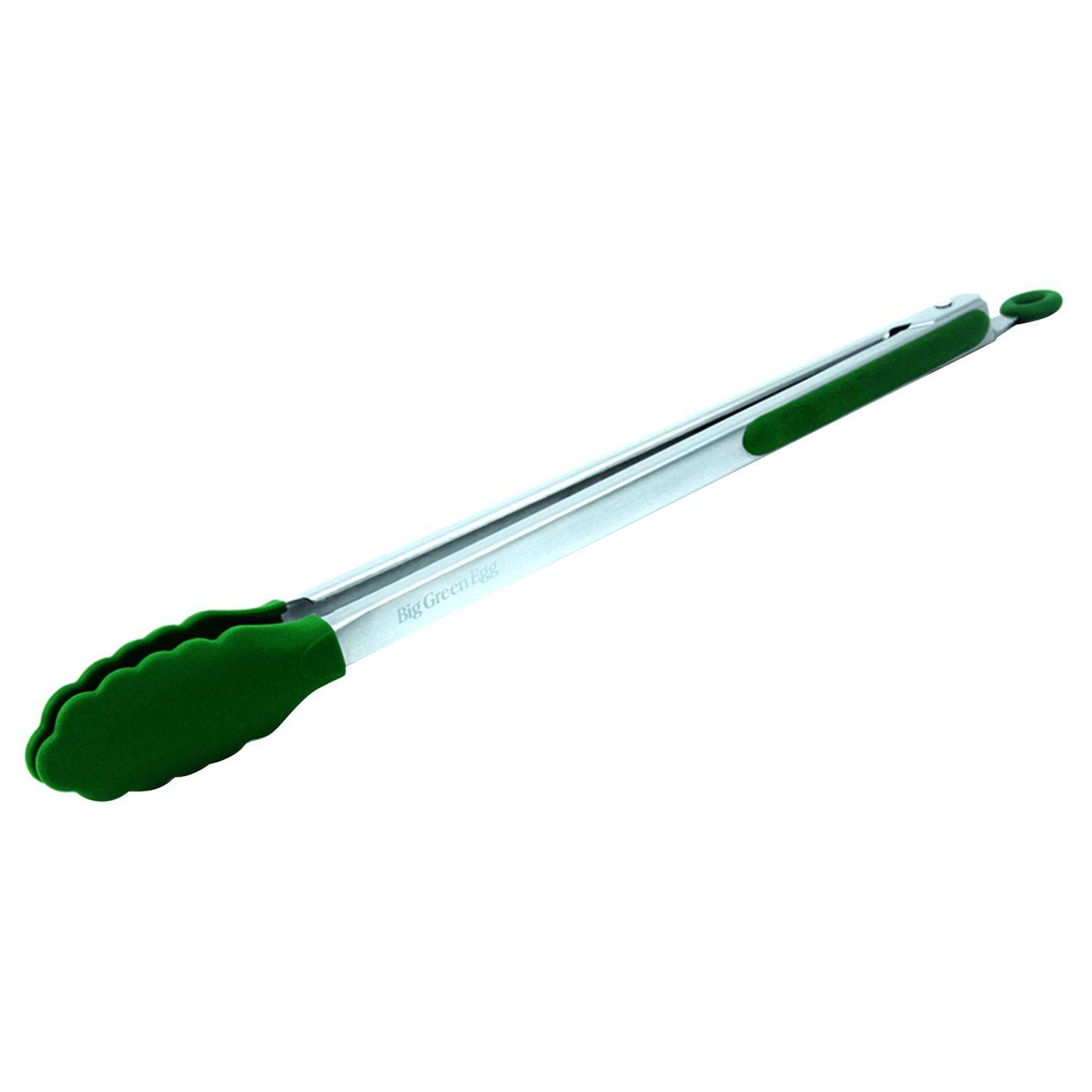 BGE SILICONE/STAINLESS STEEL GRILL TONGS 16"