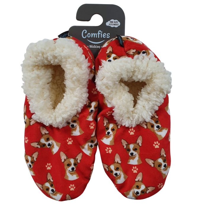 FAWN CHIHUAHUA SLIPPERS