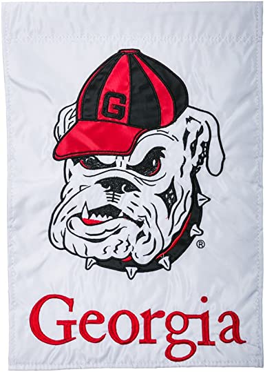 Applique University of Georgia Bulldogs Garden Flag